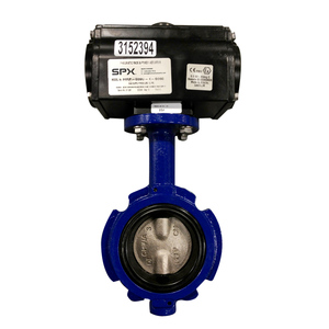 Butterfly Valve, 4", Double Actuate
